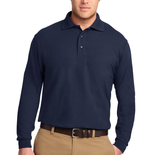 Tall Silk Touch™ Long Sleeve Polo Thumbnail