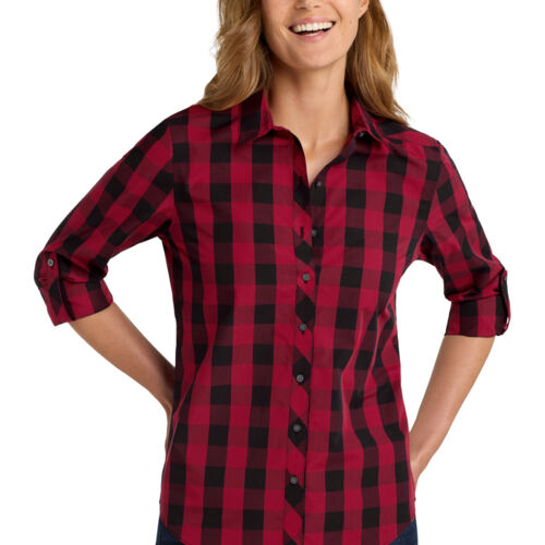 Ladies Everyday Plaid Shirt Thumbnail