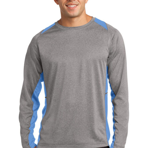 Long Sleeve Heather Colorblock Contender  Tee Thumbnail