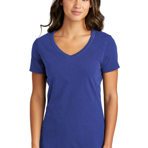 Ladies Beach Wash ® Garment Dyed V Neck Tee Thumbnail