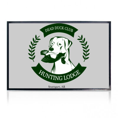 Duck Hunting Lodge Template 1 - 24" X 36"  Welcome Mat with Rubber Back - Full Color Print Thumbnail