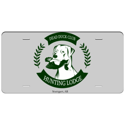 Duck Hunting Lodge Template 1 - Aluminum Full Color Printed License Plate Thumbnail