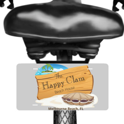 Beach Wood Sign Clam Template - Bike Plate - Custom Full Color Printed Thumbnail