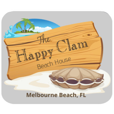 Beach Wood Sign Clam Template - RECTANGLE MOUSEPAD WITH CUSTOM FULL COLOR PRINTING (2-PK) Thumbnail